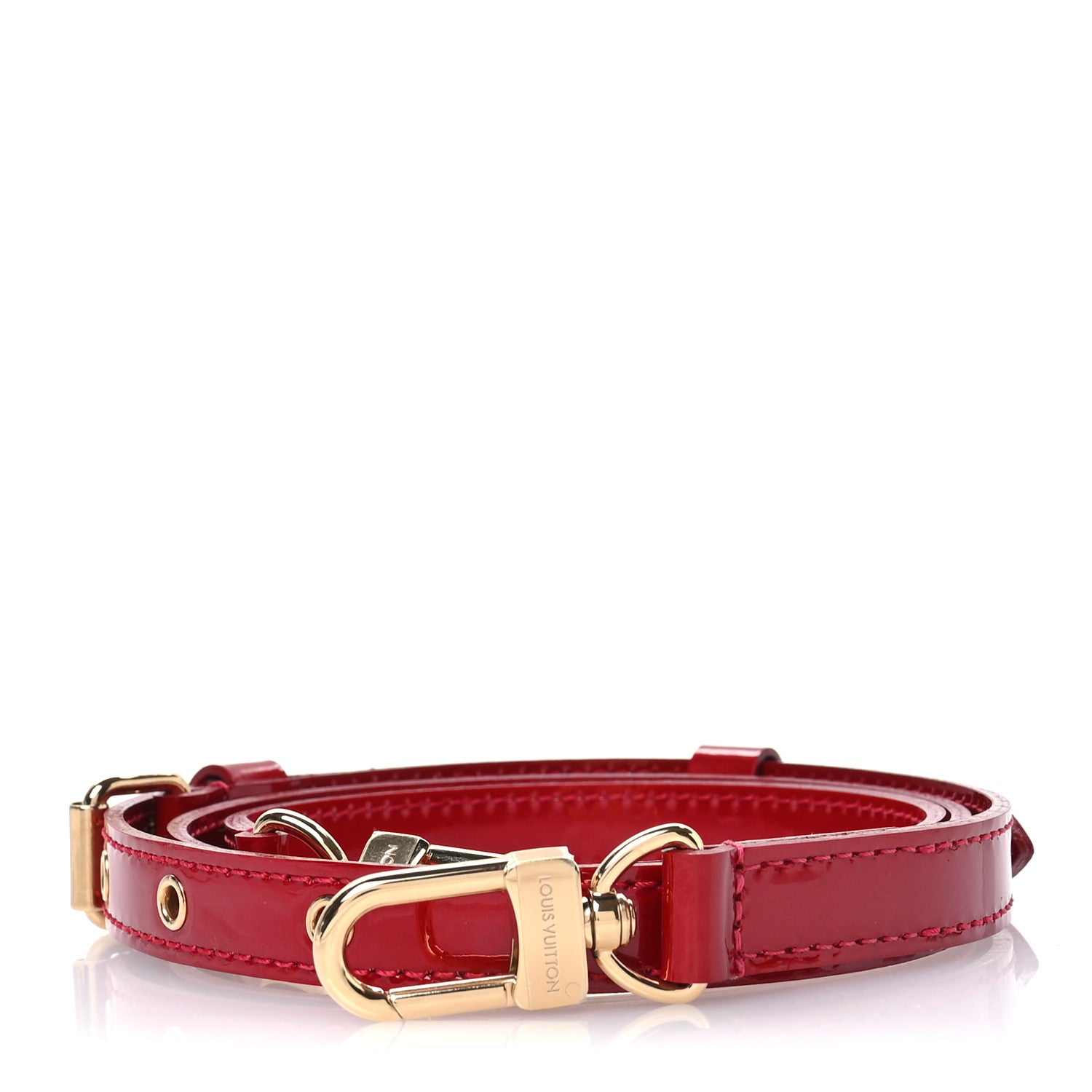 Louis Vuitton Patent 16mm Adjustable Shoulder Strap Pomme D'Amour 1 of 4
