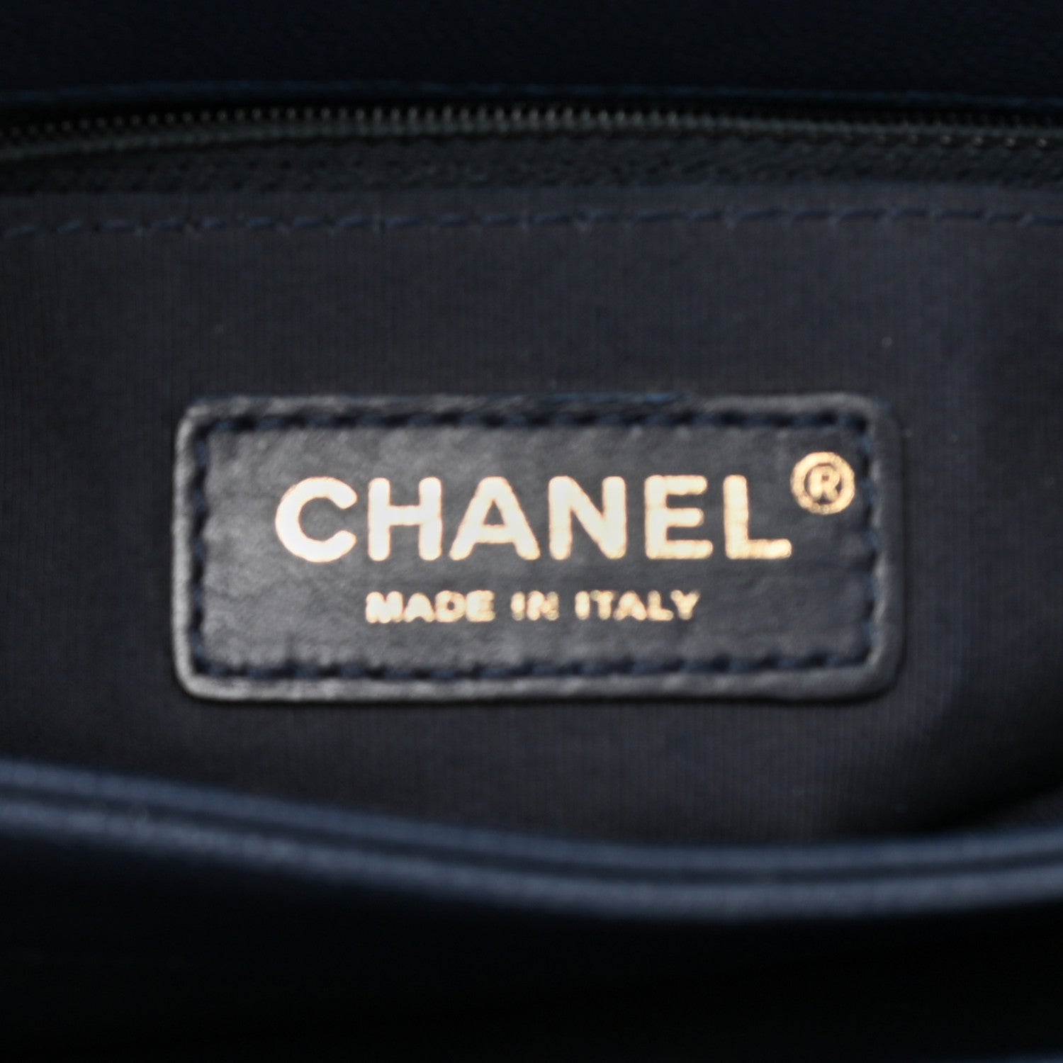 Chanel Caviar Suede Stitched Lady Coco Flap Navy 6 of 10