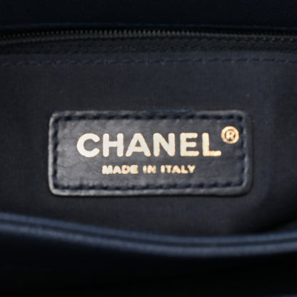Chanel Caviar Suede Stitched Lady Coco Flap Navy 6 of 10