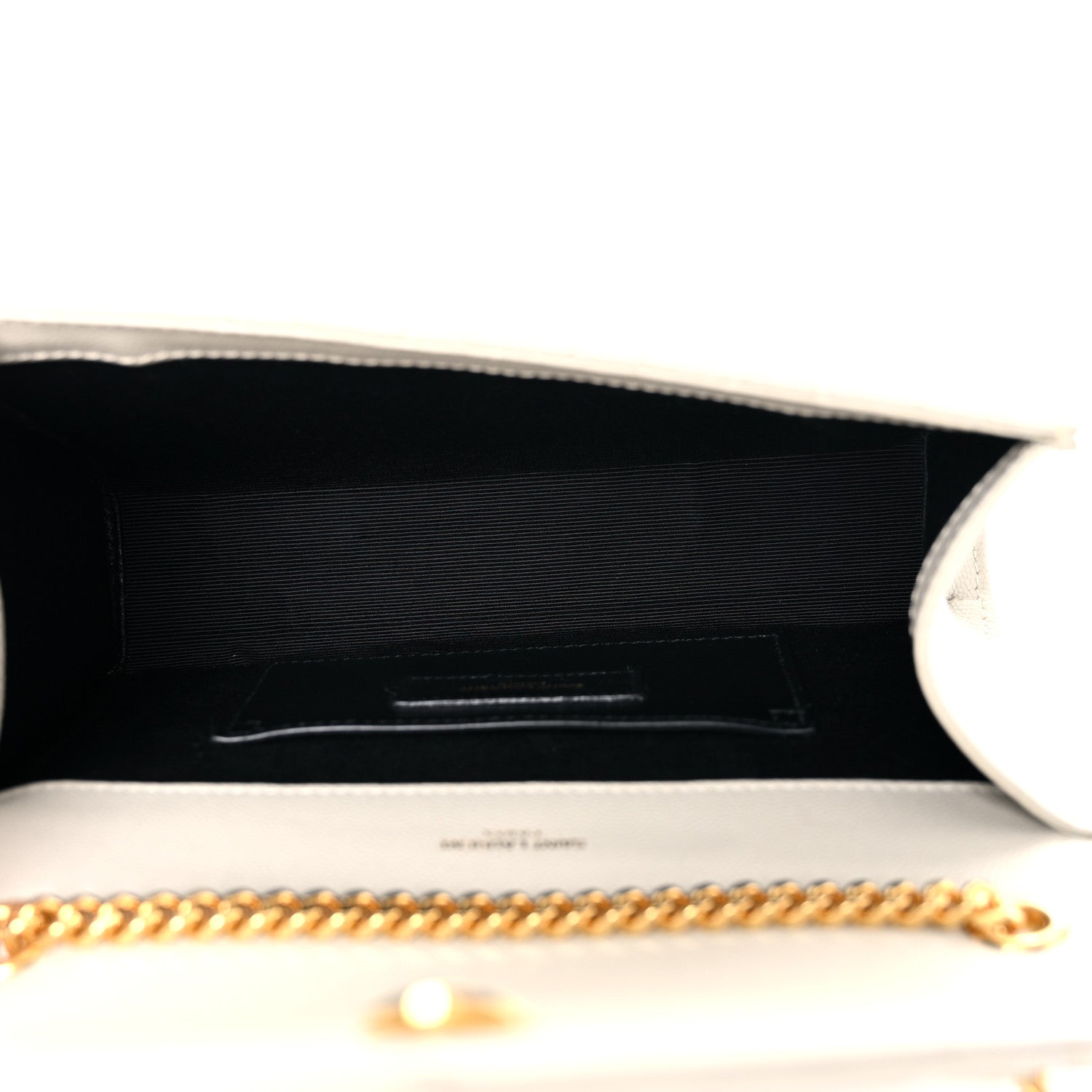 Saint Laurent Grain De Poudre Textured Mixed Matelasse Triquilt Small Monogram Satchel Crema Soft 5 of 16