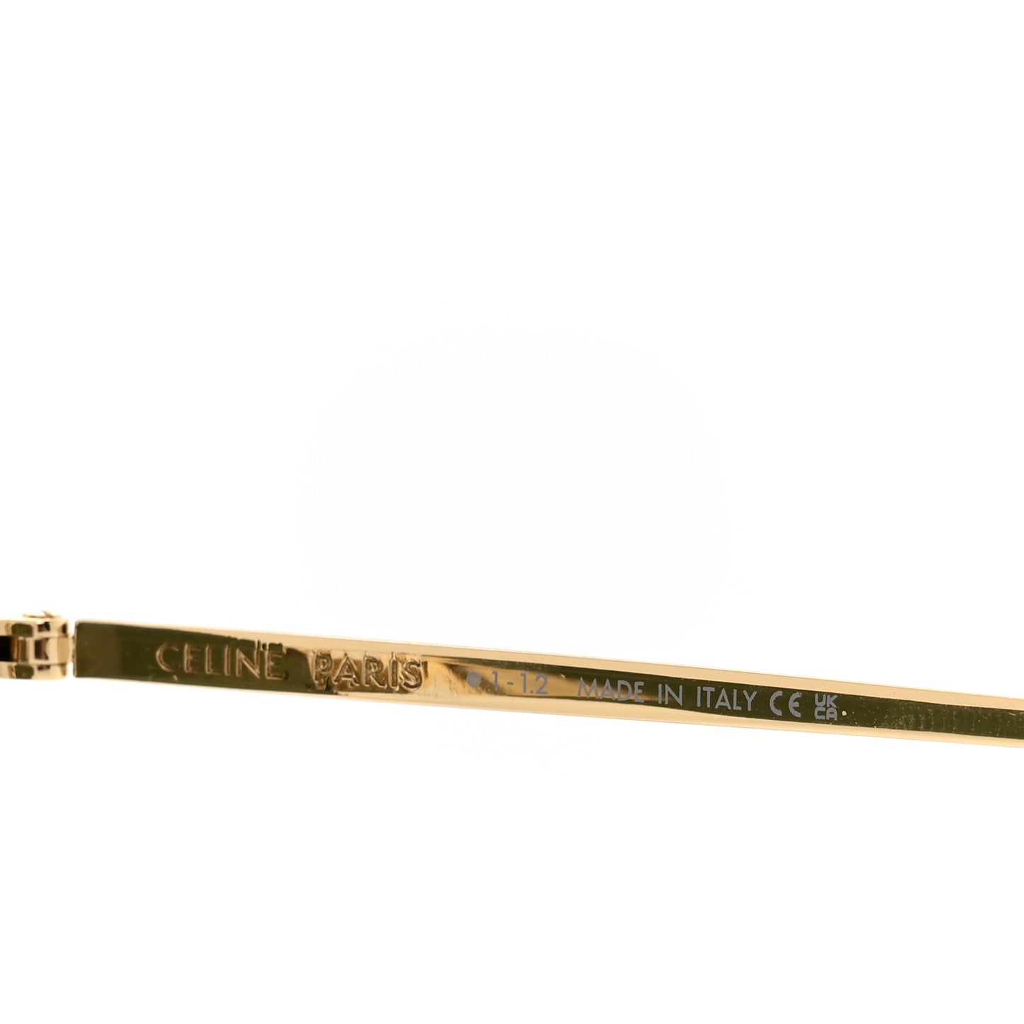 Metal Round Sunglasses CL40100U Gold