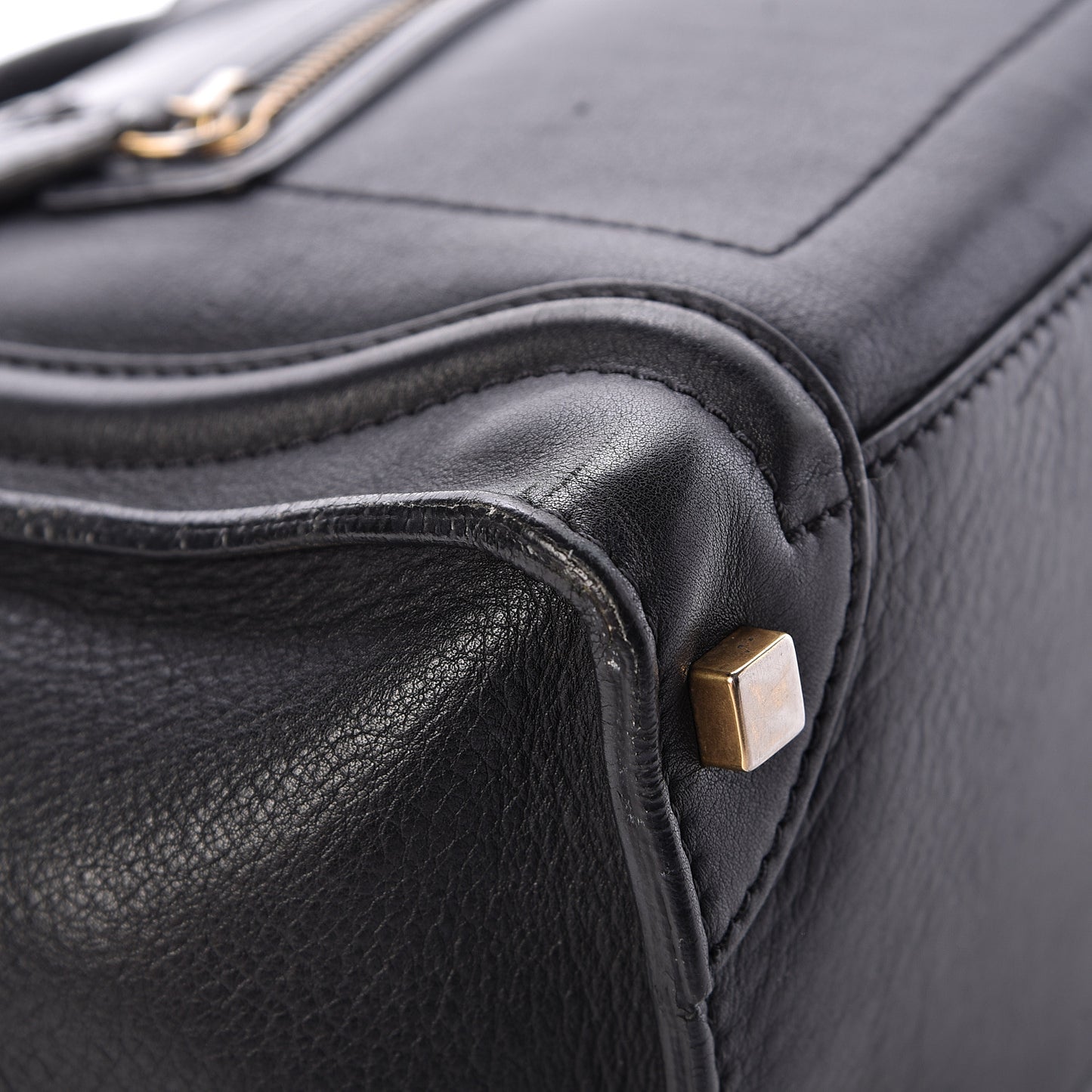 Calfskin Micro Luggage Black