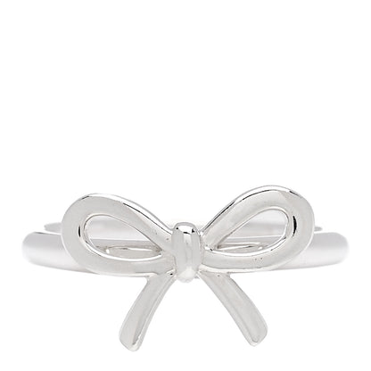 Tiffany Sterling Silver Bow Ring 53 6.5 1 of 4