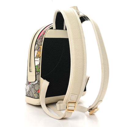 Gucci GG Supreme Monogram Flora Web Small Ophidia Day Backpack White 2 of 10