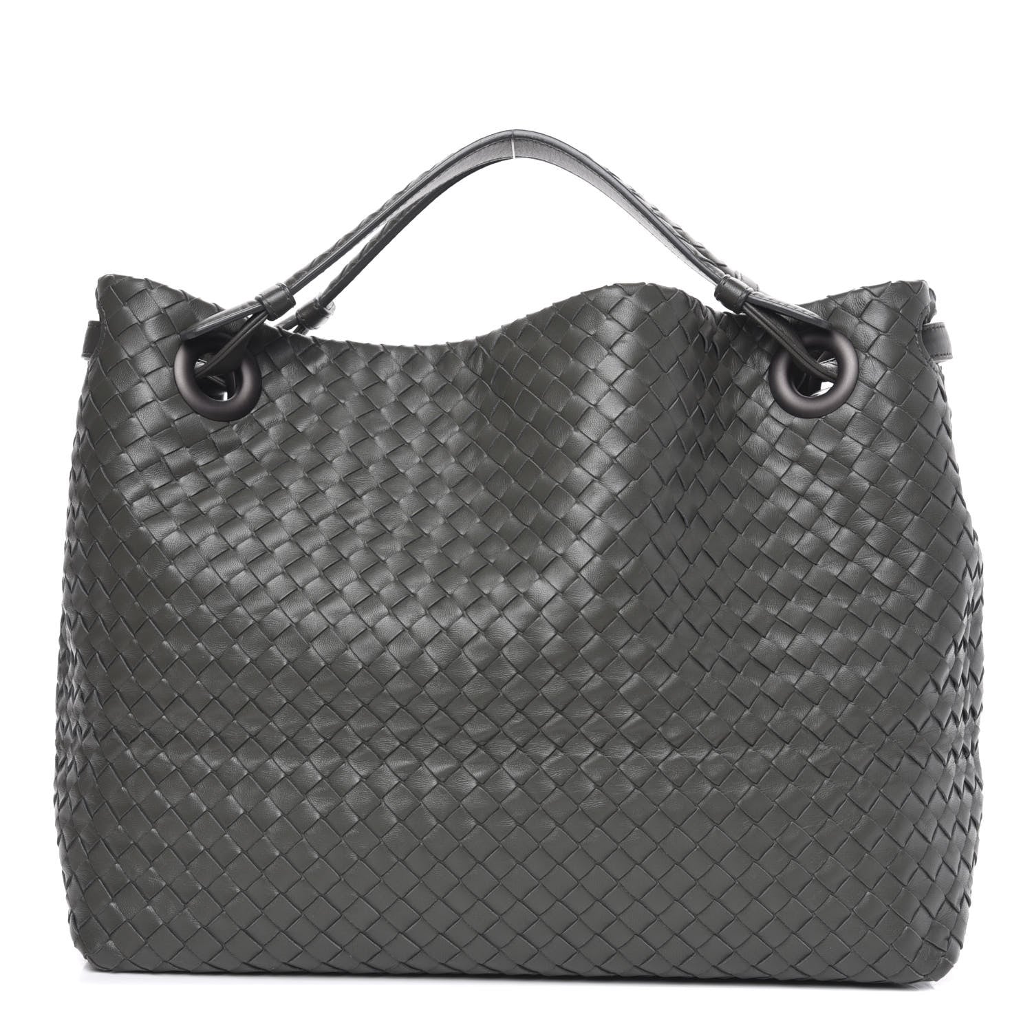 Bottega Veneta Nappa Intrecciato Medium Garda Bag Light Grey 1 of 9