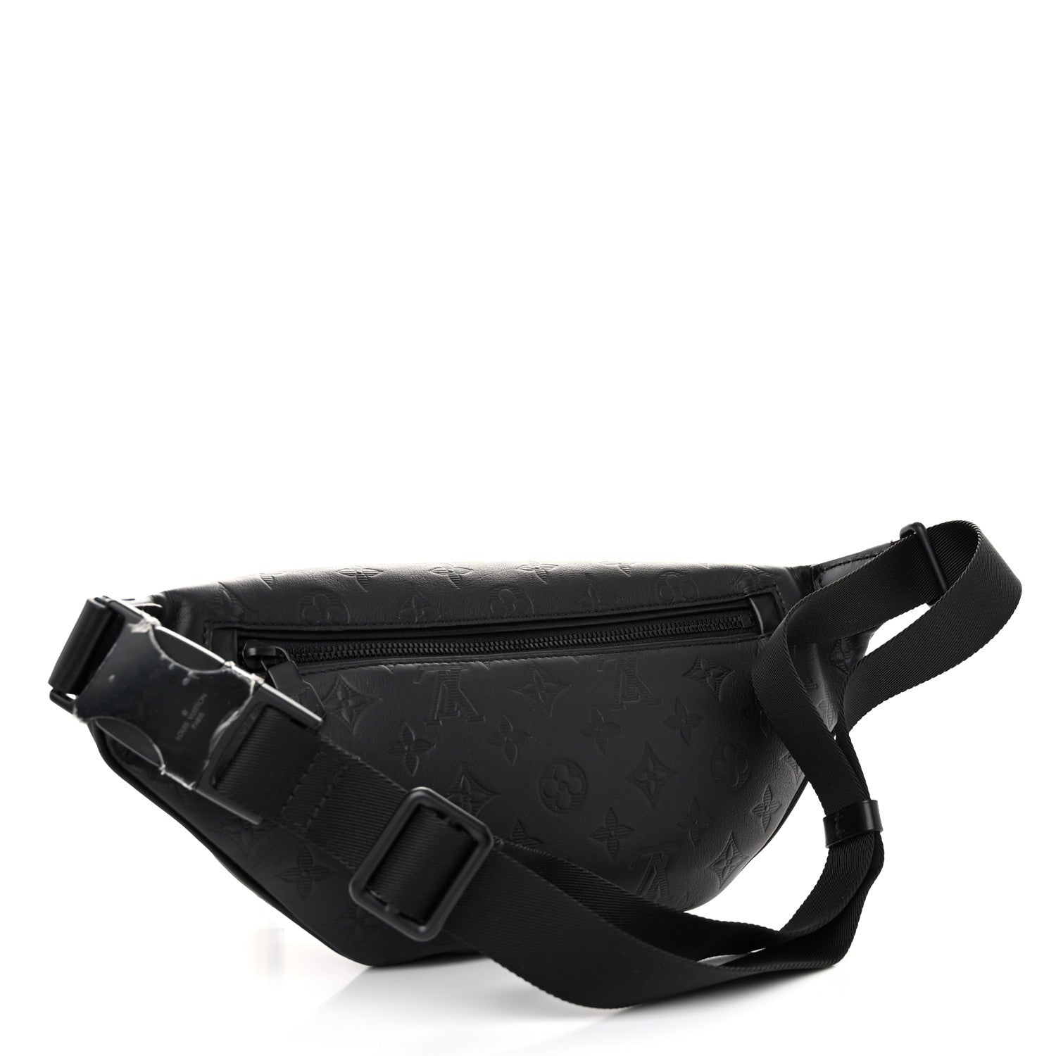 Louis Vuitton Calfskin Monogram Shadow Discovery Bumbag Black 3 of 9