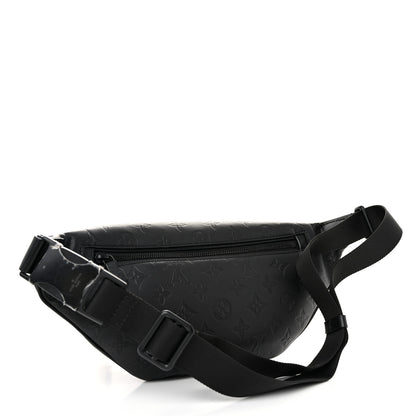 Louis Vuitton Calfskin Monogram Shadow Discovery Bumbag Black 3 of 9
