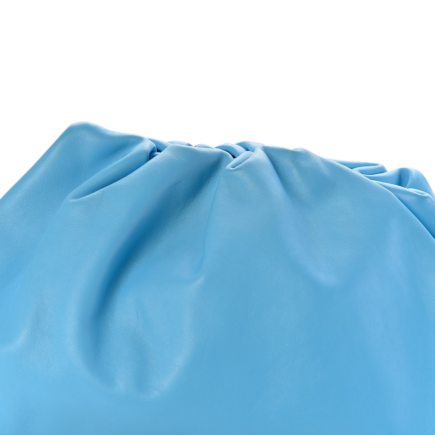 Smooth Butter Calf The Pouch Oversized Clutch Sky Blue
