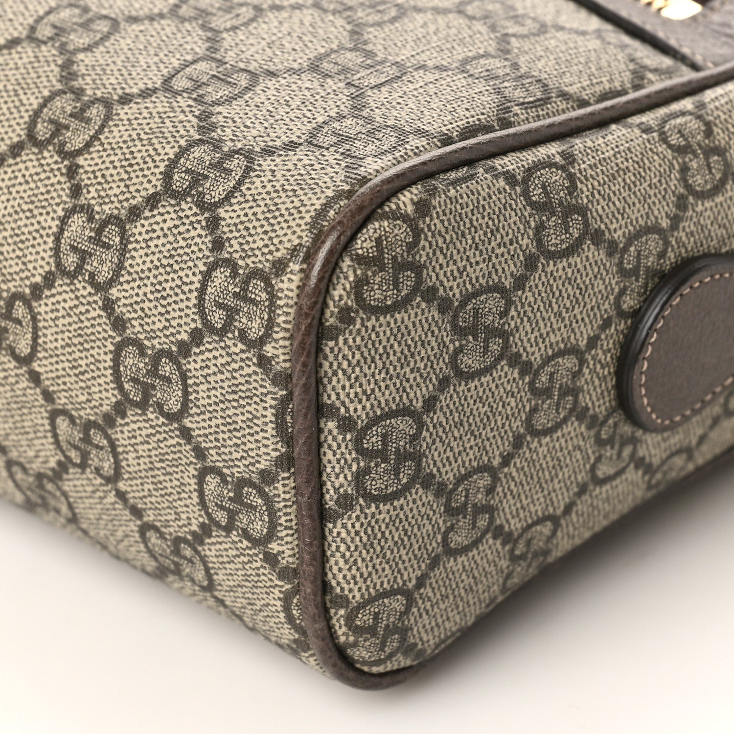 Gucci GG Supreme Monogram Web Small Ophidia Shoulder Bag Brown 9 of 9