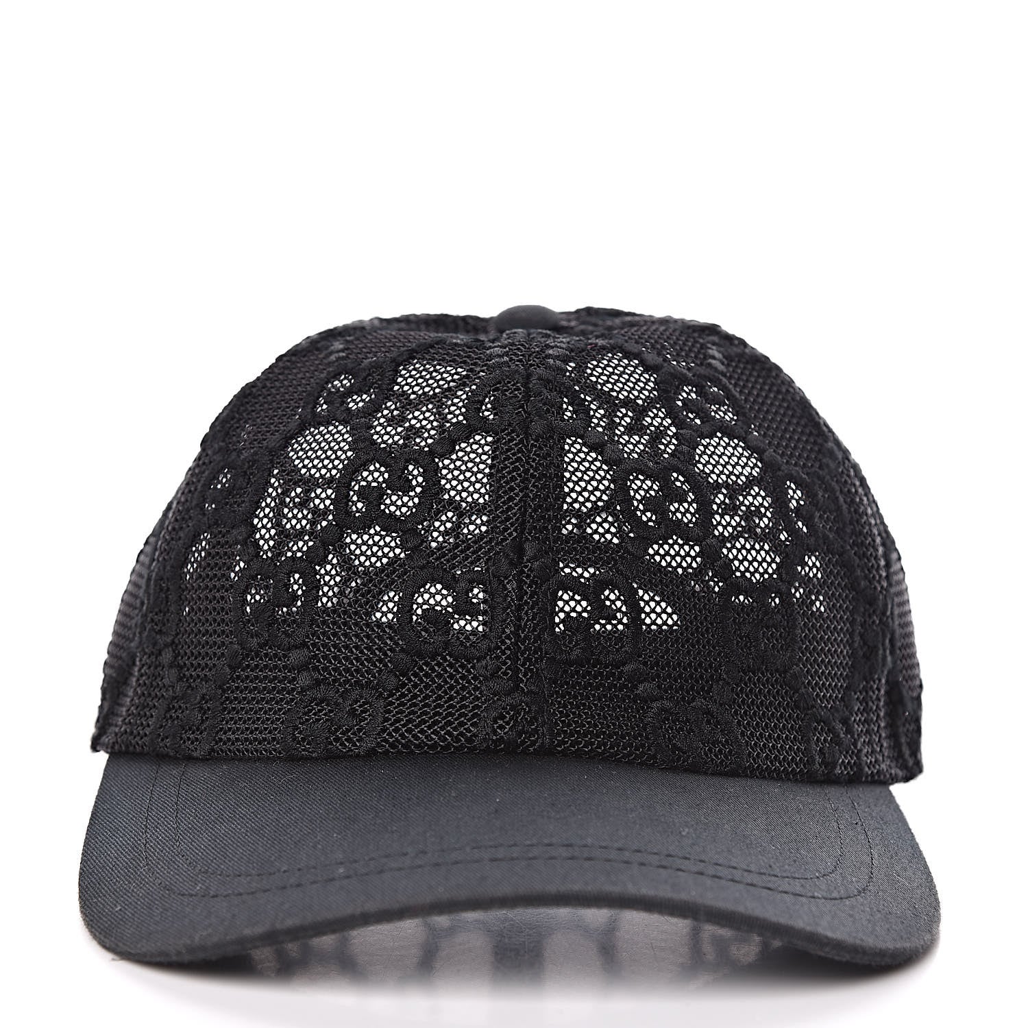 Gucci GG Net Embroidered Baseball Hat M Black 3 of 8