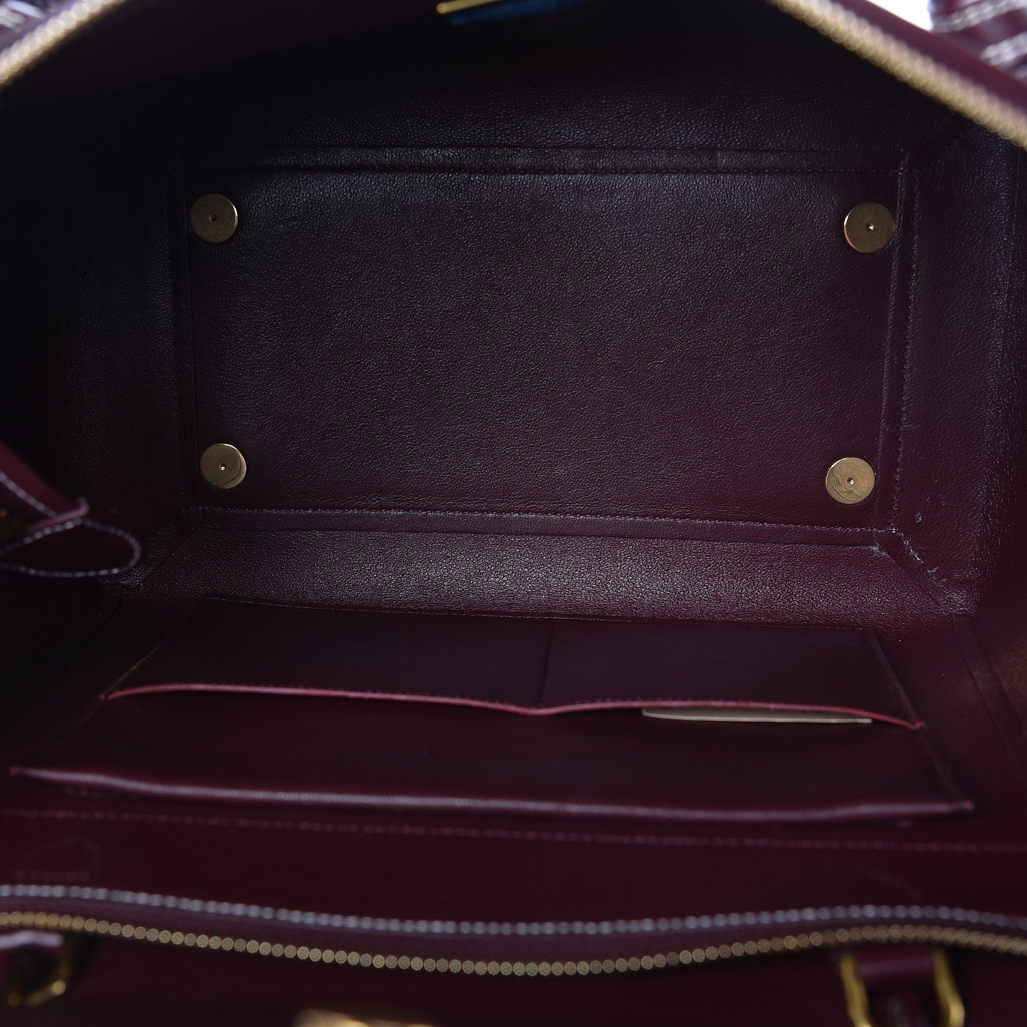 Celine Natural Calfskin Mini Belt Bag Burgundy 5 of 10