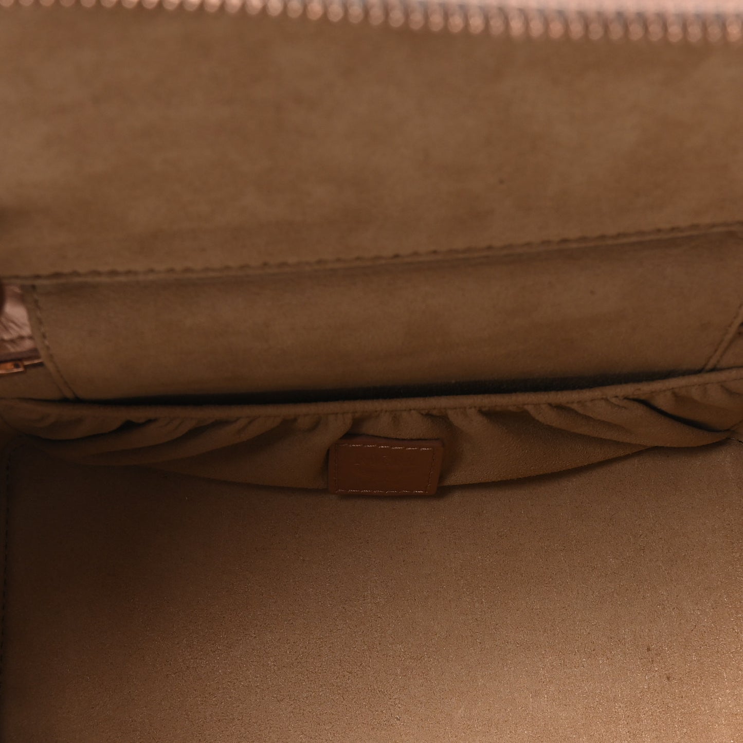 Metallic Visetos Vanity Case Champagne Gold