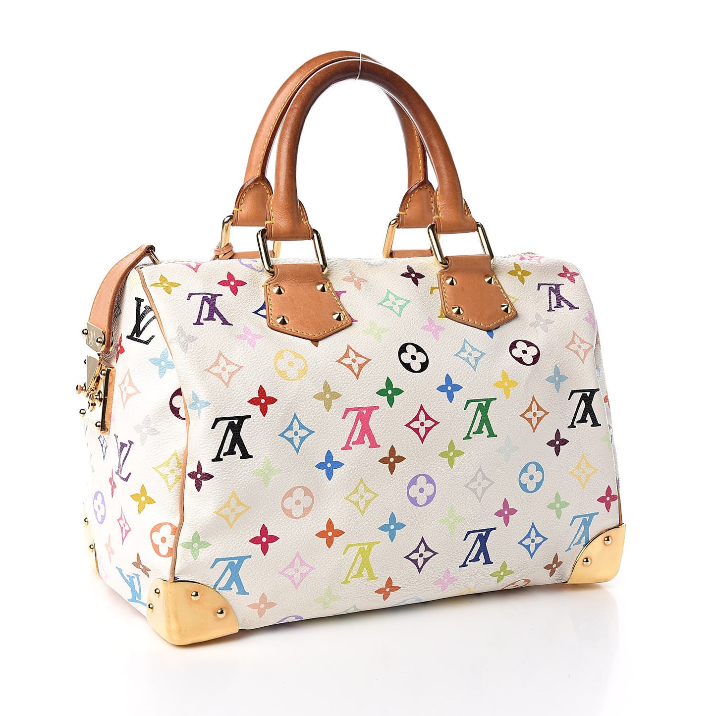 Monogram Multicolor Speedy 30 White