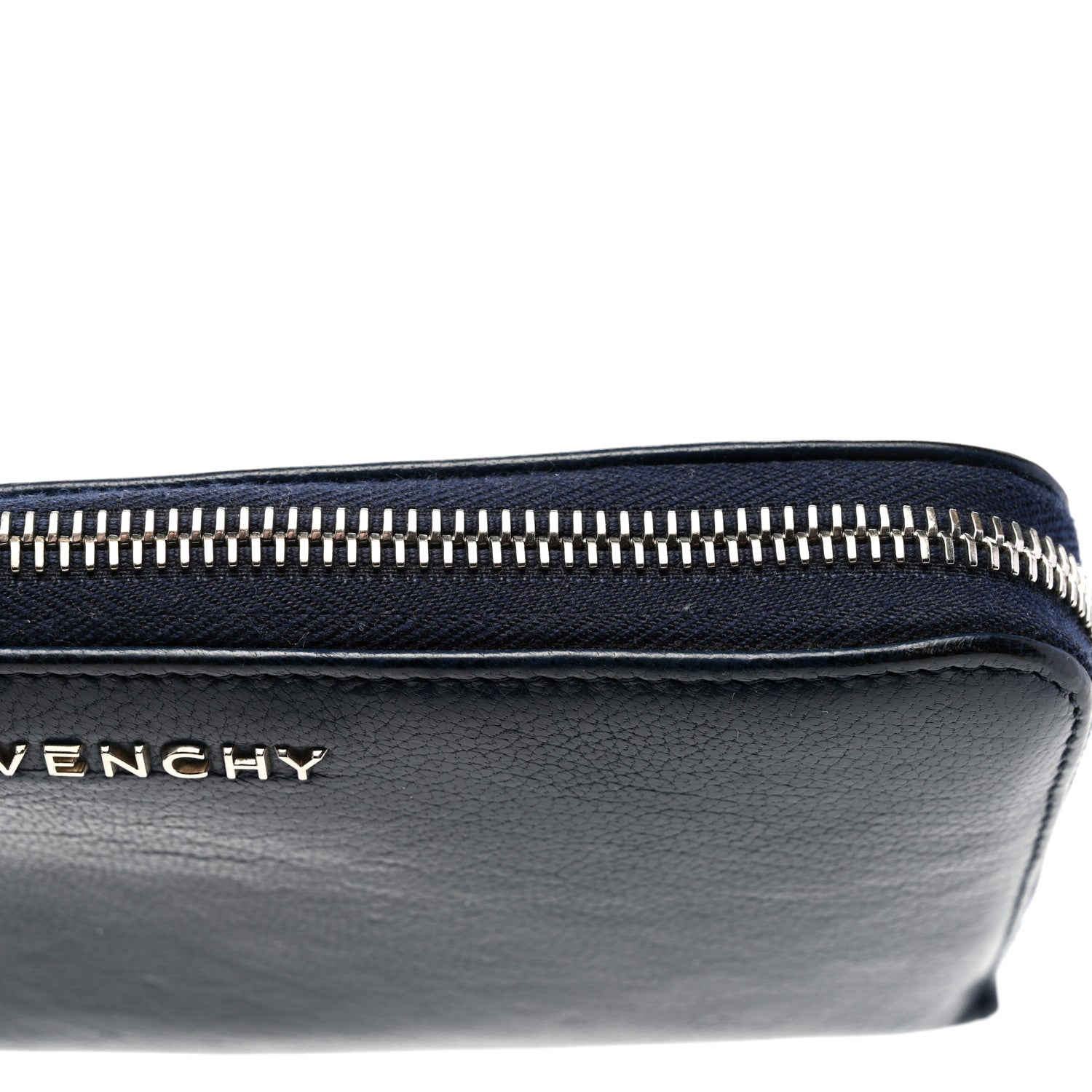 Givenchy Sugar Goatskin Pandora Zip Around Wallet Night Blue 10 of 11