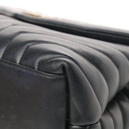 Saint Laurent Calfskin Y Quilted Monogram Medium Loulou Chain Satchel Black 10 of 17