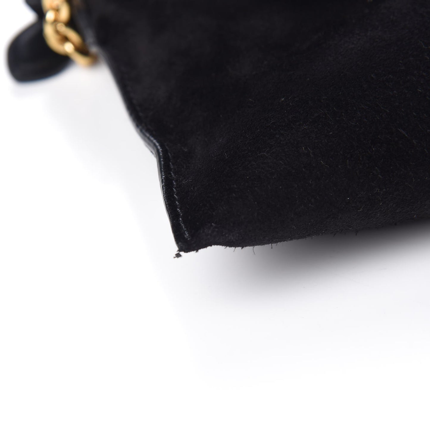Suede Bow Buckle Crossbody Bag Black