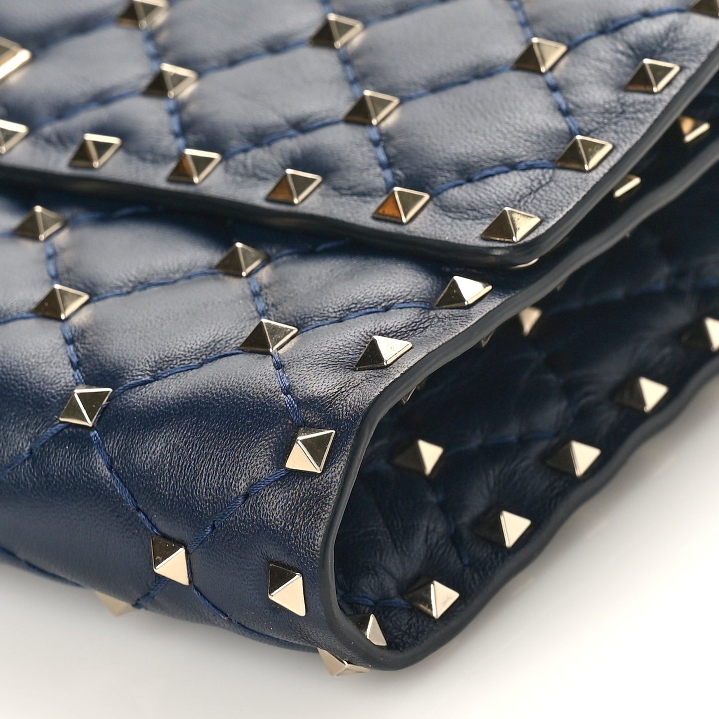 Nappa Rockstud Spike Wallet On Chain Marine