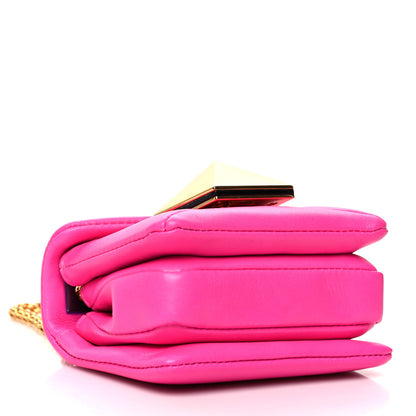 Valentino Garavani Nappa Micro One Stud Chain Bag Pink PP 4 of 10