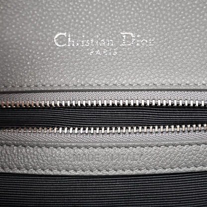 Christian Dior Grained Calfskin Medium Diorama Flap Bag Gris 6 of 10
