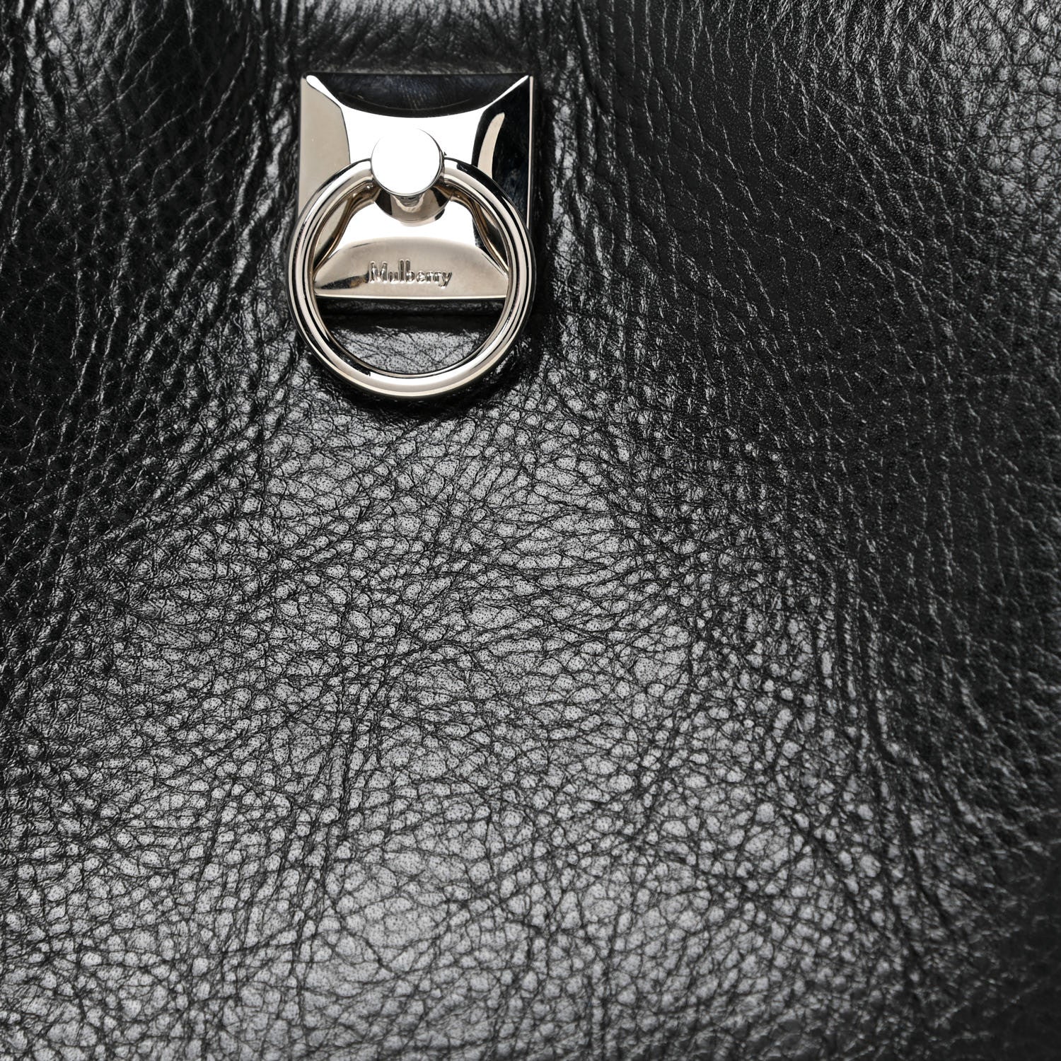 Mulberry Glossy Calfskin Small Iris Tote Black 8 of 11