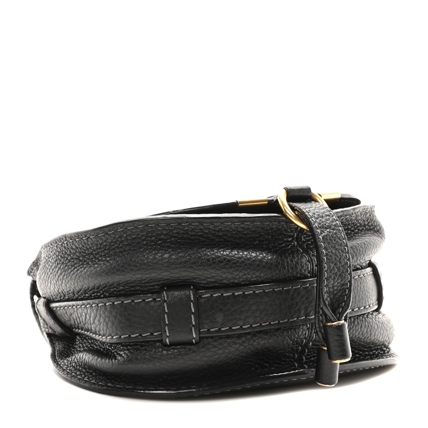Chloe Calfskin Small Marcie Saddle Bag Black 4 of 9