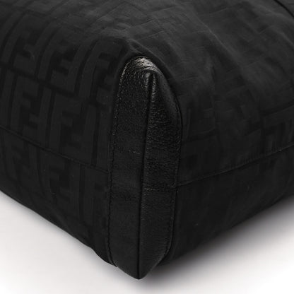 Fendi Zucca Cinghiale Zip Code Shopping Tote Black 7 of 9