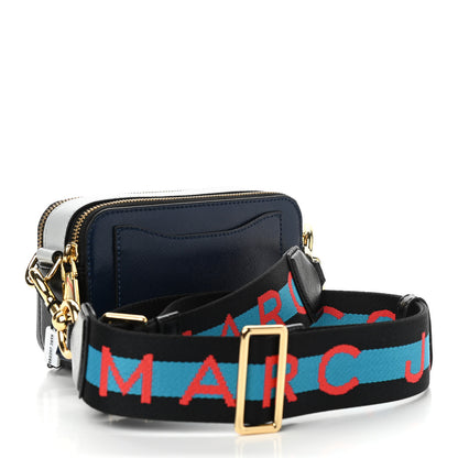 Marc Jacobs Saffiano Small Snapshot Camera Bag Blue Sea 3 of 11