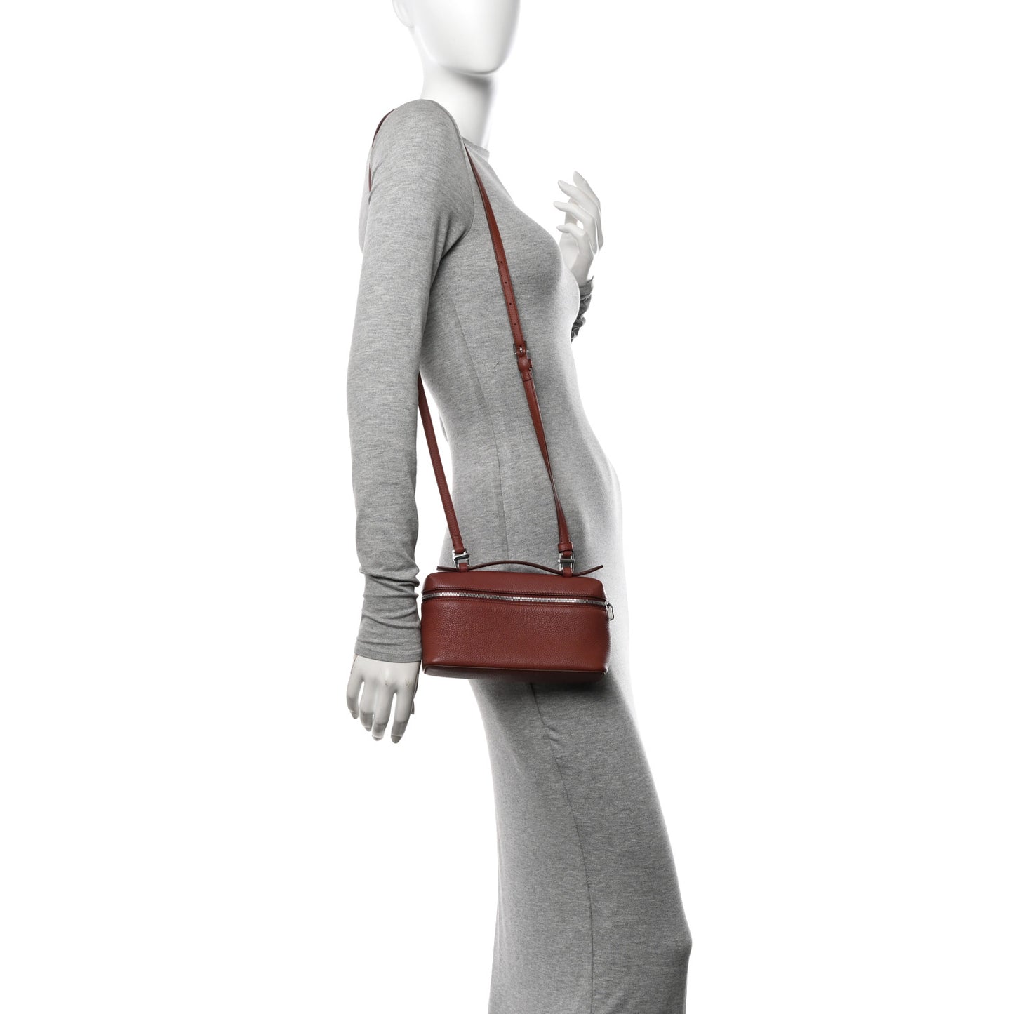 Grained Calfskin L19 Extra Pocket Pouch Kummel