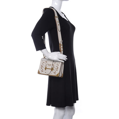 Prada City Calf Saffiano Laser Cut Cahier Bag Talco 2 of 9