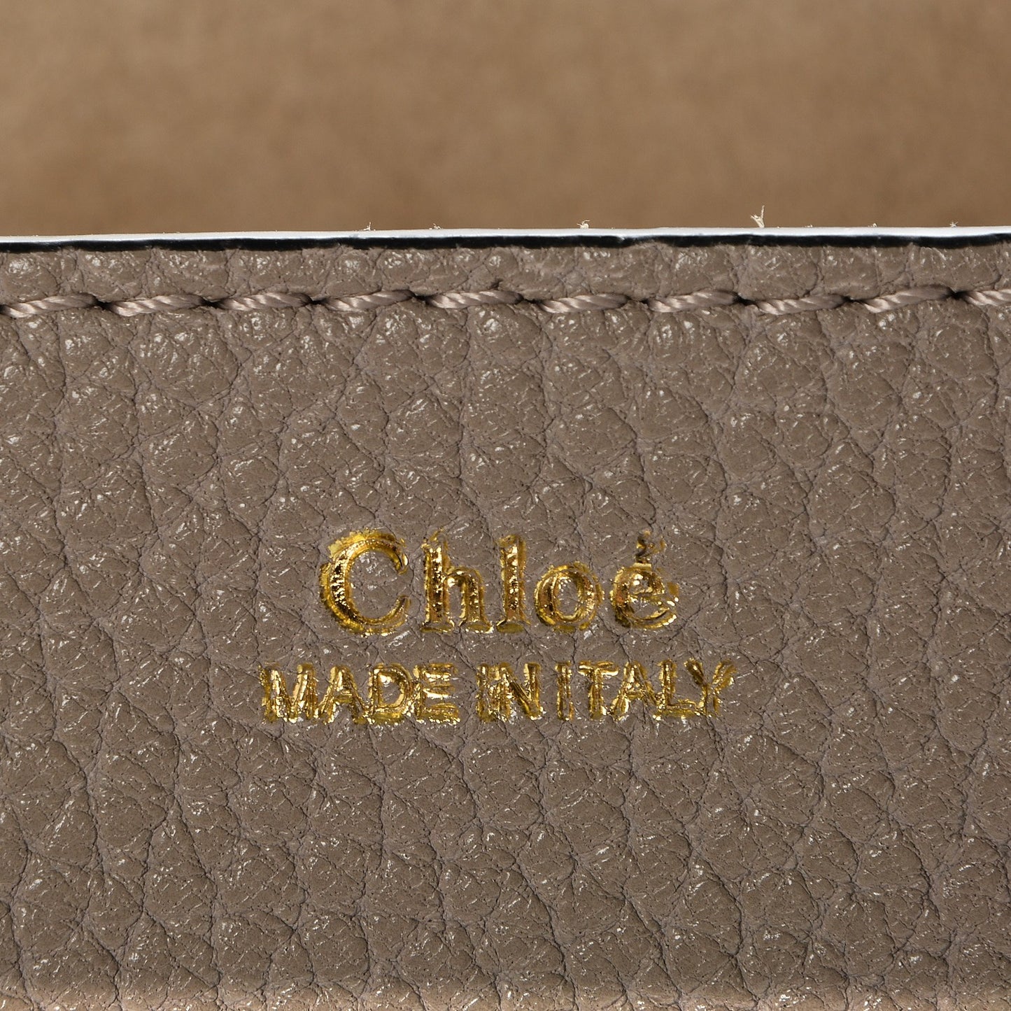 Grained Lambskin Drew Shoulder Bag Motty Grey