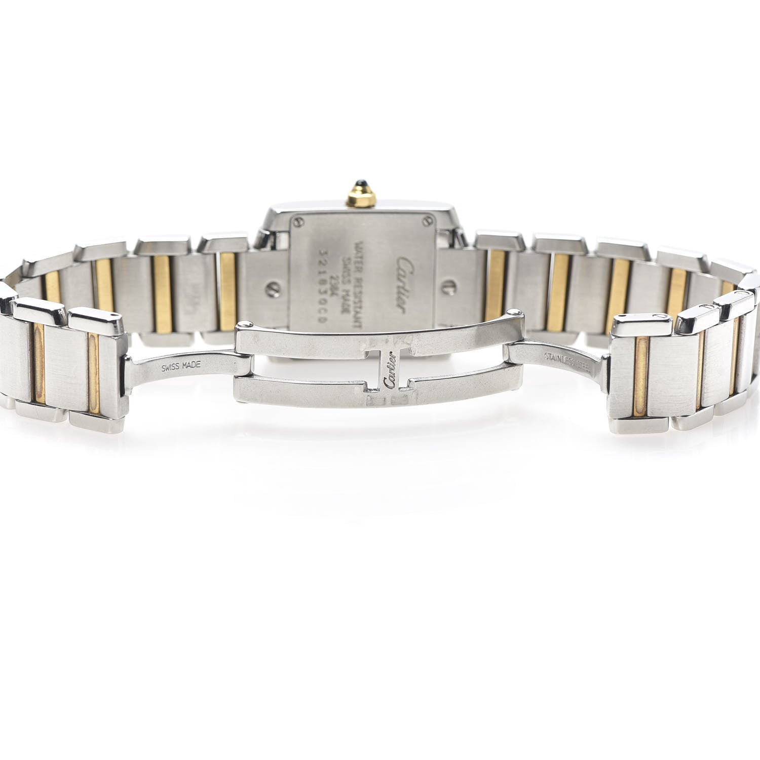 Cartier Stainless Steel 18K Yellow Gold 20mm Tank Francaise Quartz Watch 6 of 6