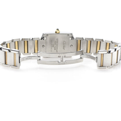 Cartier Stainless Steel 18K Yellow Gold 20mm Tank Francaise Quartz Watch 6 of 6