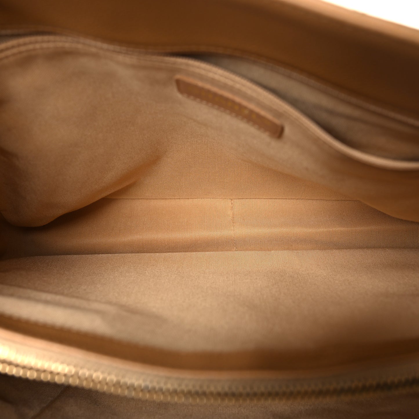 Caviar Quilted Grand Shopping Tote GST Dark Beige
