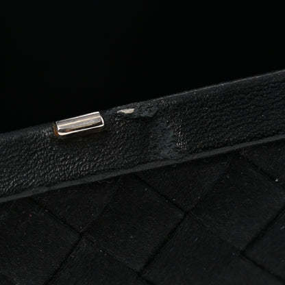 Bottega Veneta Satin Intreccio Impero Knot Clutch Black 7 of 7