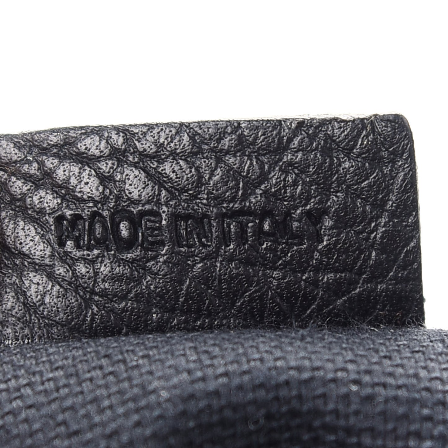 Wool Herringbone Hobo Black White
