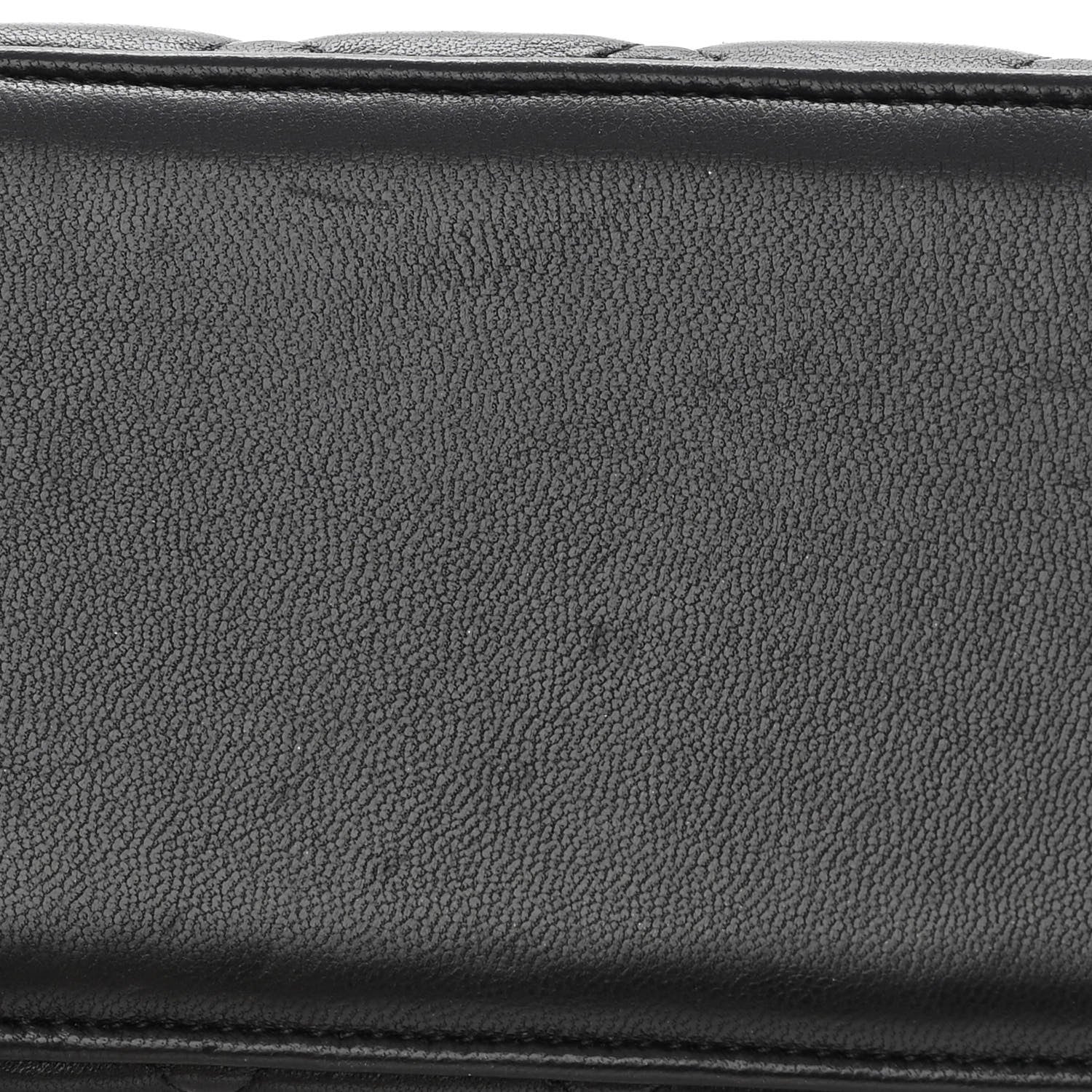 Chanel Lambskin Quilted Small Top Handle Vanity Case With Chain Black 11 of 13