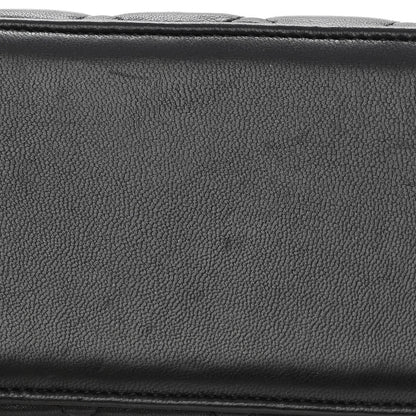 Chanel Lambskin Quilted Small Top Handle Vanity Case With Chain Black 11 of 13