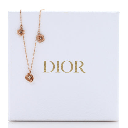 Christian Dior Metal Pearl Flower Daisy Necklace Gold 5 of 5