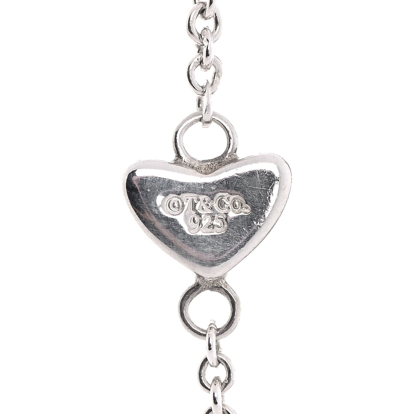 Sterling Silver Heart Lariat Necklace