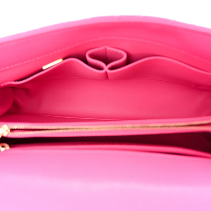 Chanel Caviar Quilted Small Coco Handle Flap Dark Pink 5 of 11