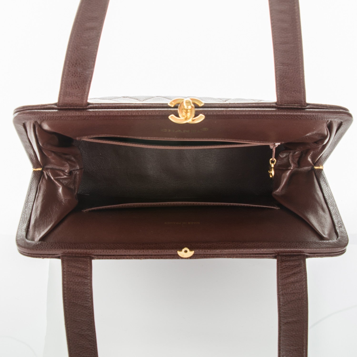 Chanel Caviar Quilted Shoulder Bag Bordeaux 5 of 8