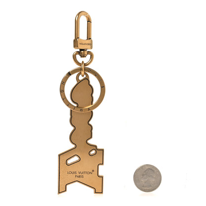 Louis Vuitton LV Vers Stud Bag Charm Key Holder Gold 2 of 4