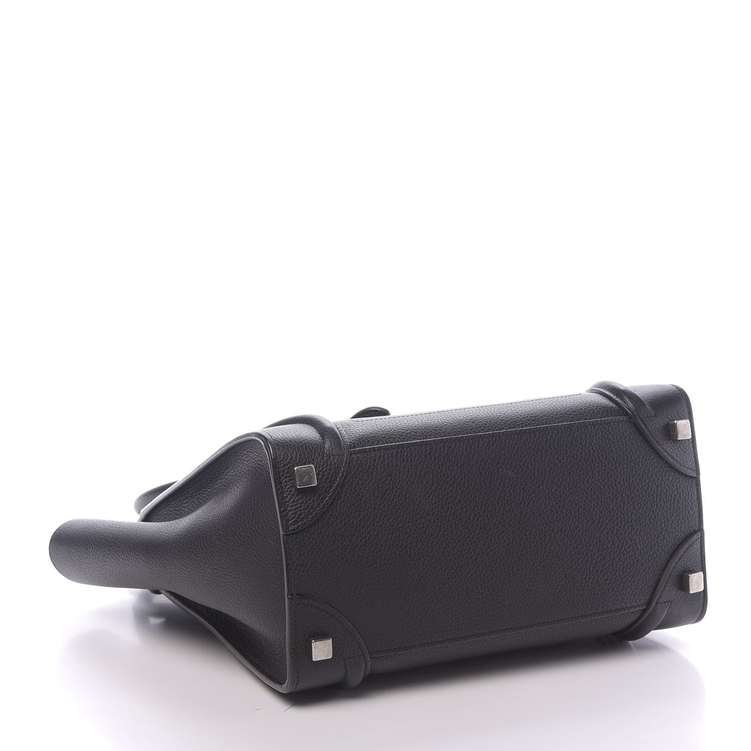 Celine Drummed Calfskin Micro Luggage Black 4 of 12