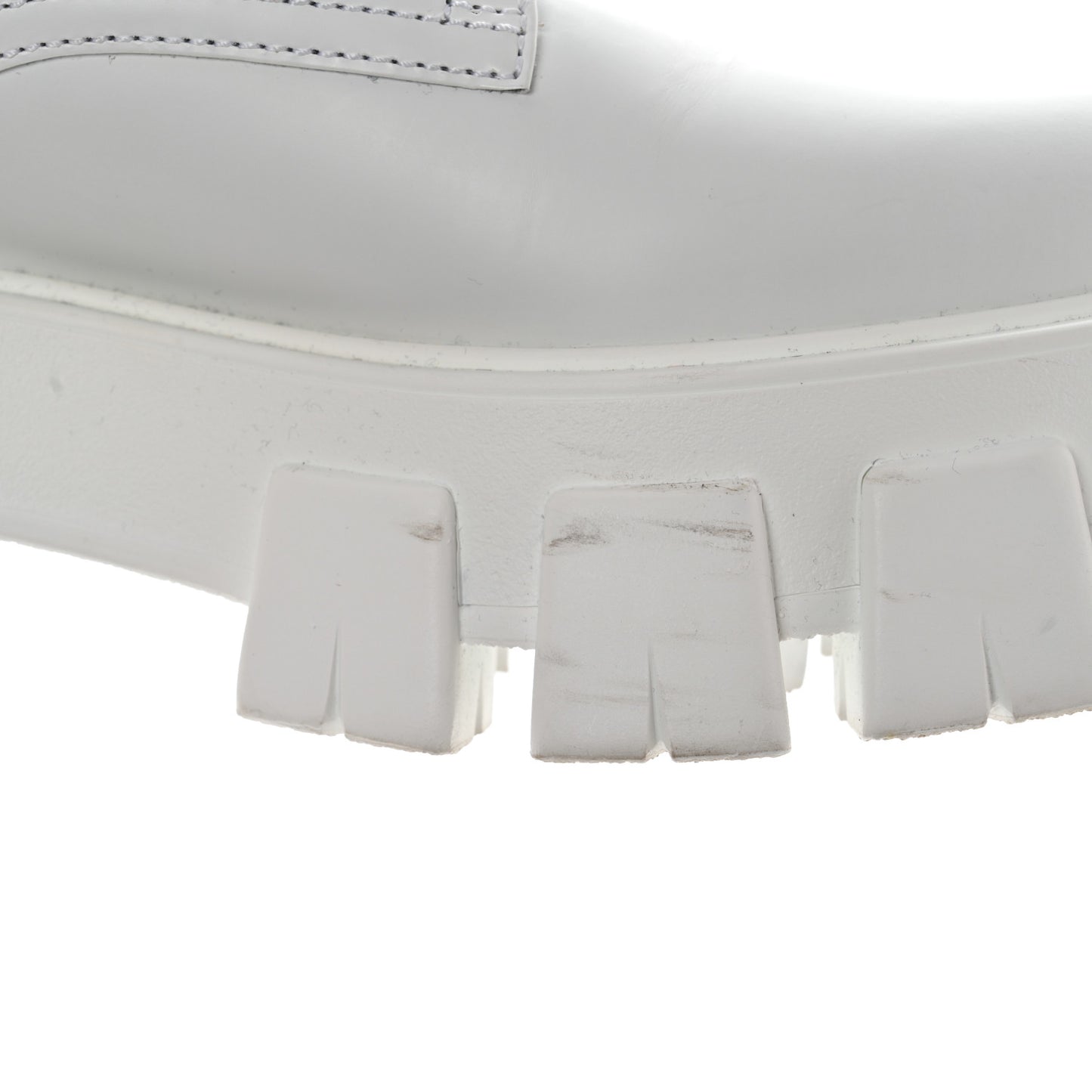 Spazzolato Rois Re-Nylon Metal Triangle Logo Monolith Pouch Pocket 55mm Boots 37 White