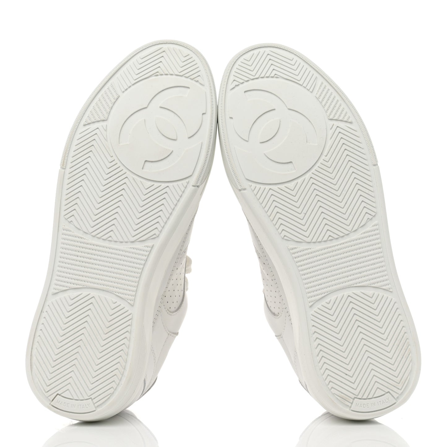 Calfskin Womens CC Sneakers 36.5 White
