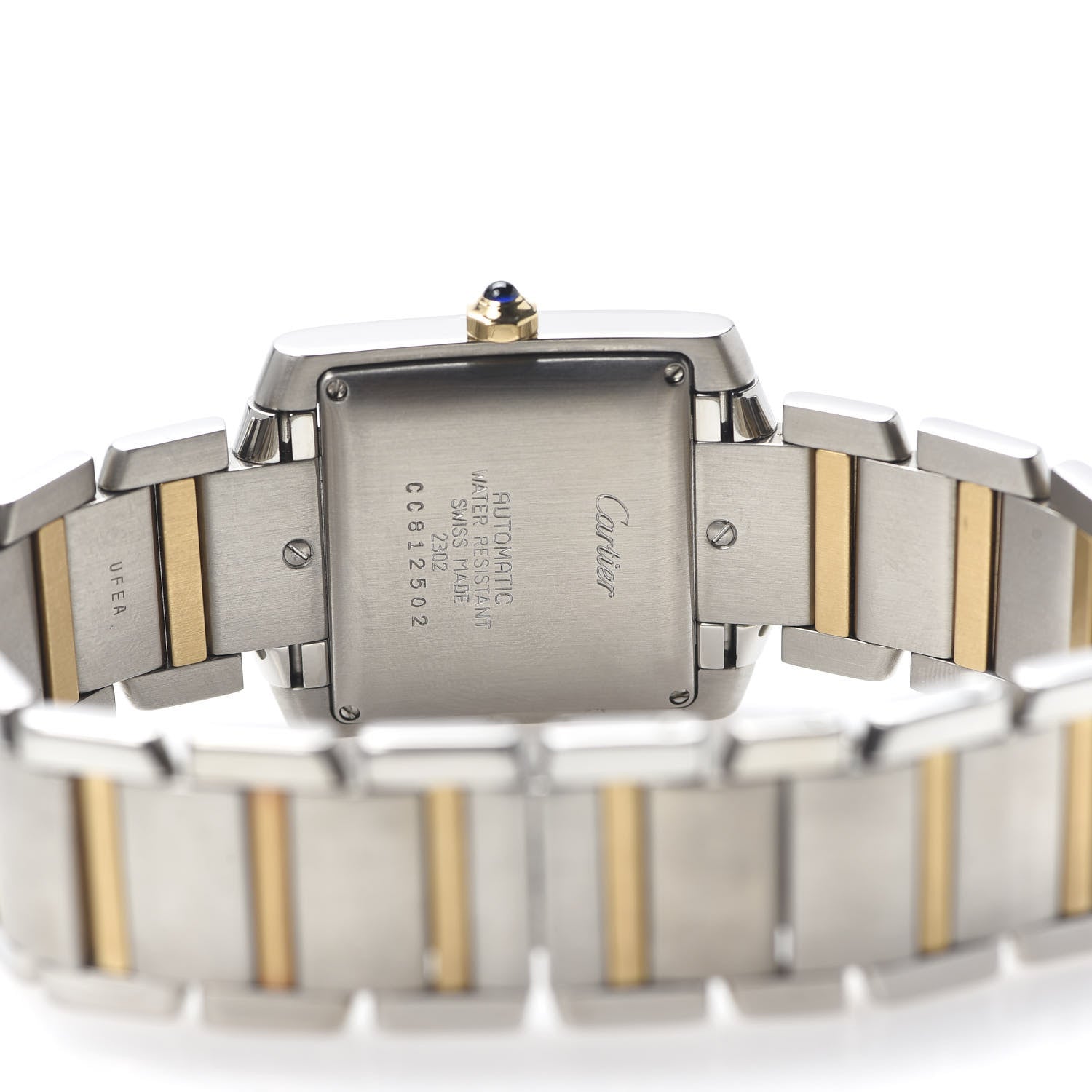 Cartier Stainless Steel 18K Yellow Gold 28mm Tank Francaise Automatic Watch 5 of 7