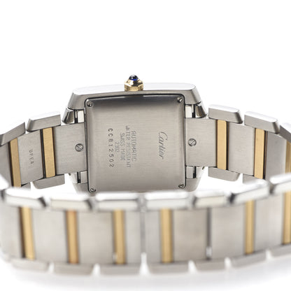 Cartier Stainless Steel 18K Yellow Gold 28mm Tank Francaise Automatic Watch 5 of 7