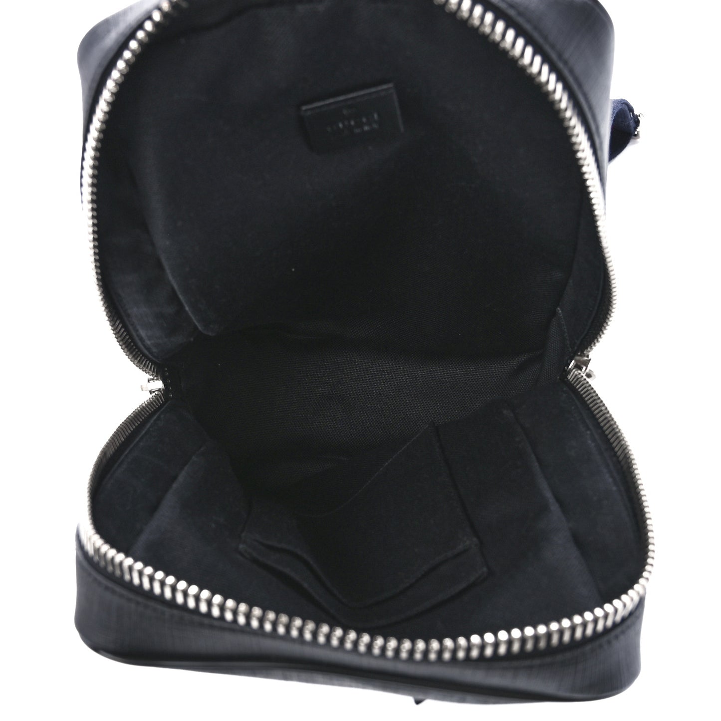GG Supreme Monogram Web Belt Bag Black Grey