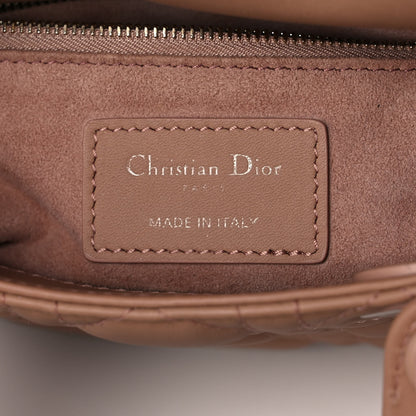 Christian Dior Ultra Matte Calfskin Cannage Mini Lady Dior Light Beige 6 of 15