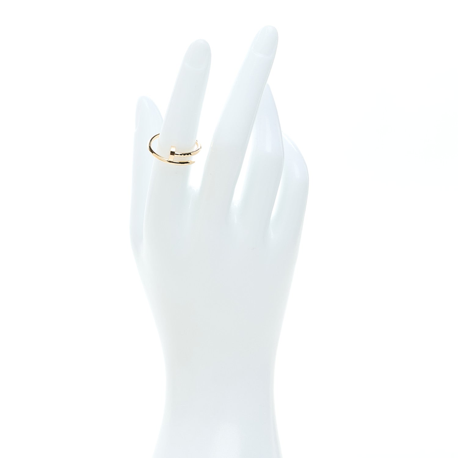 Cartier 18K Yellow Gold Small Juste Un Clou Ring 54 7 2 of 6